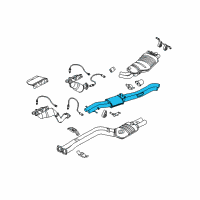 OEM 2006 BMW X3 Centre Muffler Diagram - 18-30-3-403-628