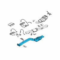 OEM 2006 BMW X3 Exhaust Pipe Diagram - 18-30-3-403-629