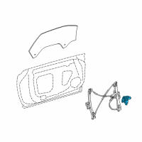 OEM Cadillac ELR Window Motor Diagram - 22886595