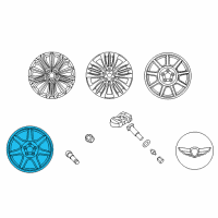 OEM 2016 Kia K900 Wheel Assembly-Temporary Diagram - 52910B1900