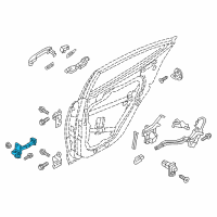 OEM Hyundai Elantra Checker Assembly-Rear Door, RH Diagram - 79490-F2000