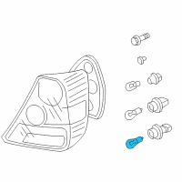 OEM Honda CR-V Bulb, P21/5W Diagram - 34906-S6A-003HE