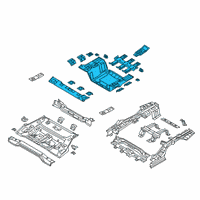 OEM 2018 Hyundai Sonata Panel Assembly-Rear Floor, RR Diagram - 65513-E6600