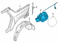 OEM Hyundai HOUSING-FUEL FILLER DR Diagram - 81595-K5000