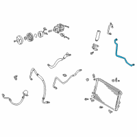 OEM 2001 Toyota Sequoia AC Tube Diagram - 88726-0C010