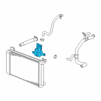 OEM 2007 Saturn Vue Generator Control Module Coolant Pump Diagram - 15833739