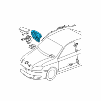 OEM Toyota Driver Air Bag Diagram - 45130-02212-B0