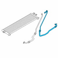 OEM BMW Engine Oil Cooler Pipe, Return Diagram - 17-22-2-358-291