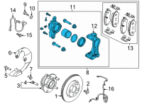 OEM 2022 Hyundai Ioniq 5 CALIPER KIT-BRAKE, LH Diagram - 58180-GIA00