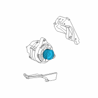 OEM 2001 Mercury Sable Pulley Diagram - YF1Z-10344-AA