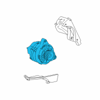 OEM 2000 Mercury Sable Alternator Diagram - 4U2Z-10V346-CTRM