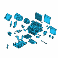 OEM 2017 Ford Focus Evaporator Assembly Diagram - F1FZ-19B555-E