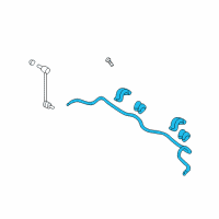 OEM Hyundai Sonata Bar Assembly-Front Stabilizer Diagram - 54810-2T030