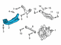 OEM Honda Civic ARM, R- RR- TRAILING Diagram - 52360-T20-A10