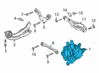 OEM 2022 Honda Civic KNUCKLE, L- RR Diagram - 52215-T20-A00