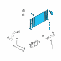 OEM 2017 Infiniti QX50 Radiator Assembly Diagram - 21460-1UR0A