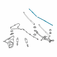 OEM 2022 BMW 740i Windshield Wiper Blade Diagram - 61-61-2-408-631