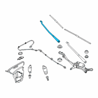 OEM BMW 840i WIPER ARM, PASSENGER'S SIDE Diagram - 61-61-9-463-873