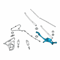 OEM 2022 BMW 740i LINKAGE FOR WIPER SYSTEM WIT Diagram - 61-61-9-851-351