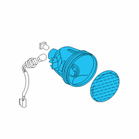 OEM 2008 Pontiac Vibe Lens, Back Up Lamp Diagram - 88972188