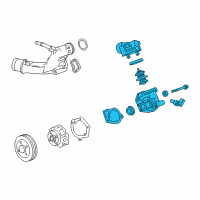 OEM Cadillac CT4 Thermostat Housing Diagram - 12639905