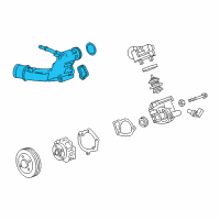 OEM 2016 Cadillac ATS Water Outlet Diagram - 12643964