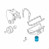 OEM 1999 Buick Century Filter, Oil Diagram - 25322835