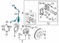 OEM 2022 Kia Niro EV Sensor Assembly-Wheel Sp Diagram - 58930Q4000