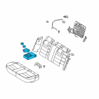 OEM Ford Fusion Armrest Assembly Diagram - 6E5Z-5467112-AA