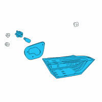 OEM 2022 Toyota Camry Back Up Lamp Assembly Diagram - 81590-06880