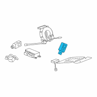 OEM 2018 Cadillac CT6 Side Impact Sensor Diagram - 13509728