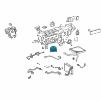 OEM 2008 Lexus LS460 Motor Sub-Assy, Blower Diagram - 87103-50120