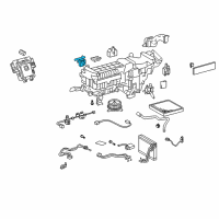 OEM 2007 Lexus LS460 Damper Servo Sub Assembly (For Diffuse Mode) Diagram - 87106-50470