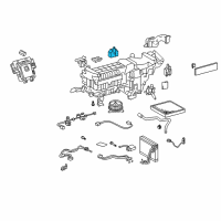 OEM 2008 Lexus LS600h Damper Servo Sub Assembly (For Roof Blower) Diagram - 87106-50440