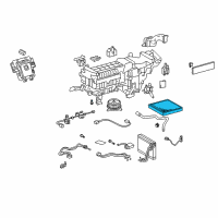 OEM Lexus LS600h Rear Cooler Filter Diagram - 87139-50050