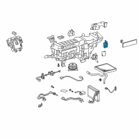 OEM 2007 Lexus LS460 Damper Servo Sub Assembly (For Roof Blower) Diagram - 87106-50450