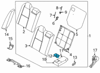 OEM Nissan Sentra Cup Holder Assembly Diagram - 88741-EM55A