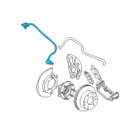 OEM Cadillac Escalade EXT Front Speed Sensor Diagram - 15233108