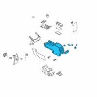 OEM Ford Edge Console Base Diagram - 9T4Z-78045A36-AA