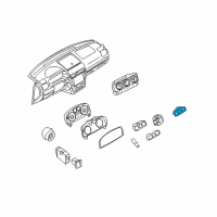 OEM Lincoln Hazard Switch Diagram - 9H6Z-13D730-AA