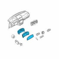 OEM 2006 Lincoln Zephyr Cluster Assembly Diagram - 6H6Z-10849-AA