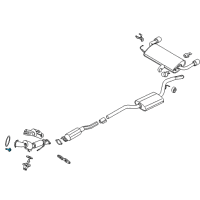 OEM 2017 Ford Escape Converter & Pipe Bolt Diagram - -W715681-S900