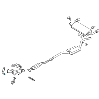 OEM Ford Transit Connect Converter & Pipe Bolt Diagram - -W715681-S900