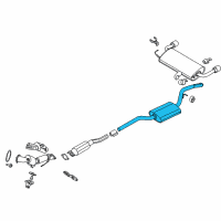 OEM 2015 Ford Escape Center Muffler Diagram - CV6Z-5230-CJ