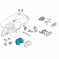 OEM 2017 Nissan Juke Speedometer Assembly Diagram - 24820-4FT3D