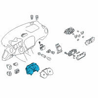 OEM 2011 Nissan Juke Speedometer Assembly Diagram - 24820-1KM0C