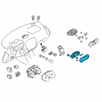 OEM Nissan Multi Display Assembly Diagram - 24845-1KM3B