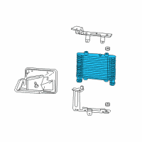 OEM 2014 Cadillac CTS Auxiliary Radiator Diagram - 23177172
