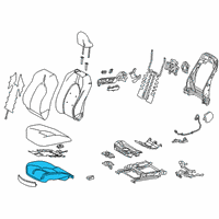OEM 2022 Toyota Camry Seat Cushion Pad Diagram - 71511-06A40