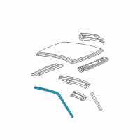 OEM Ford F-250 Weatherstrip Diagram - F85Z-1851222-AA